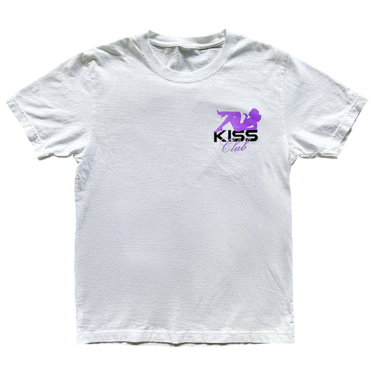 White "Kiss Badge" Gradient Tee