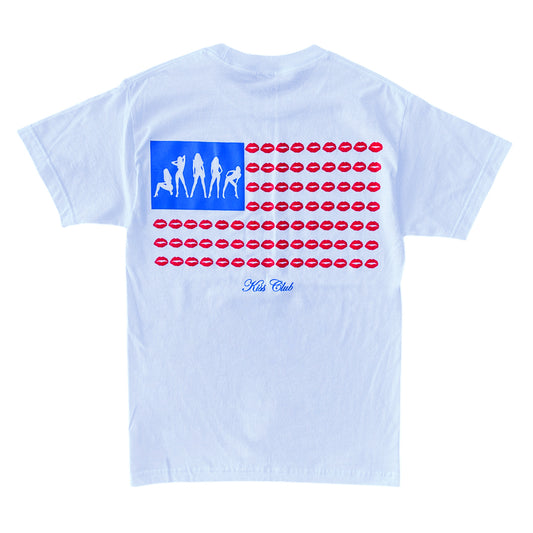 White "Americana" Tee