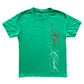 Green "Kiss Script" Tee