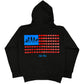 Black "Americana" Zip Up Hoodie