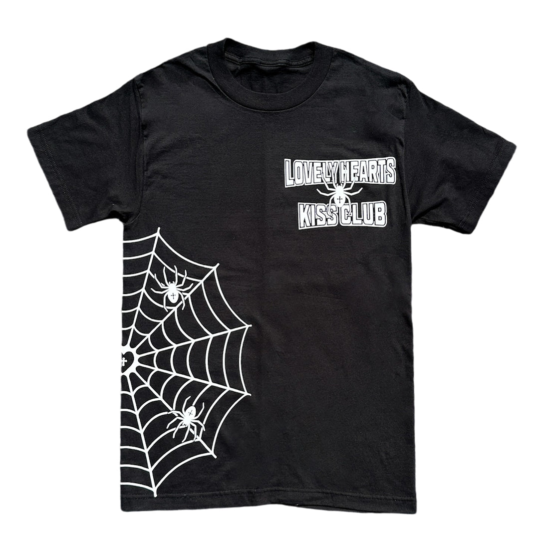 Web Of Love Black Tee