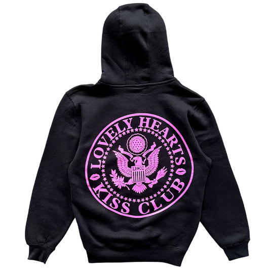 Black "Amendment" Zip Up Hoodie