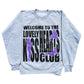 Welcome To The Kiss Club V2 Gray Crewneck