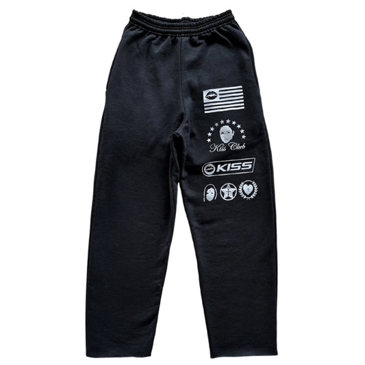 Black "Logos" Sweatpants