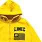 Yellow "Amendment" Zip Up Hoodie