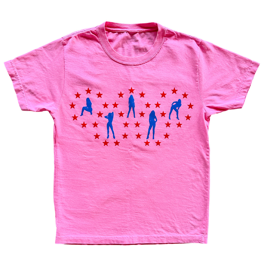Pink "Americana" Tee