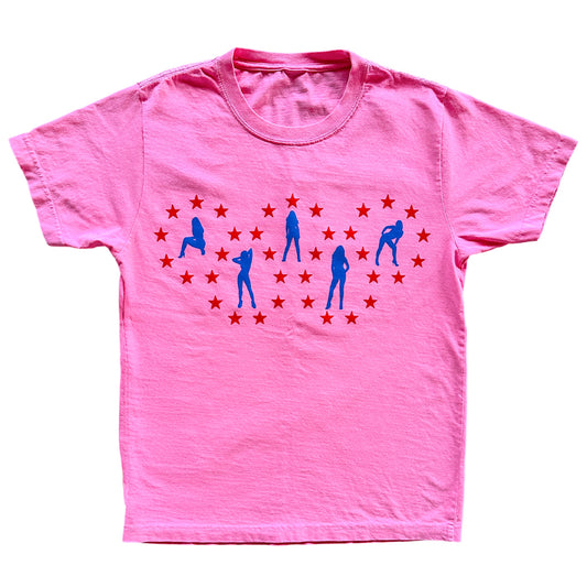 Pink "Americana" Tee