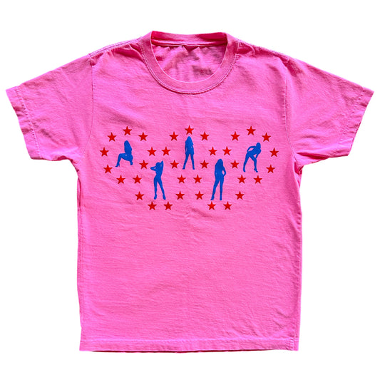 Pink "Americana" Tee