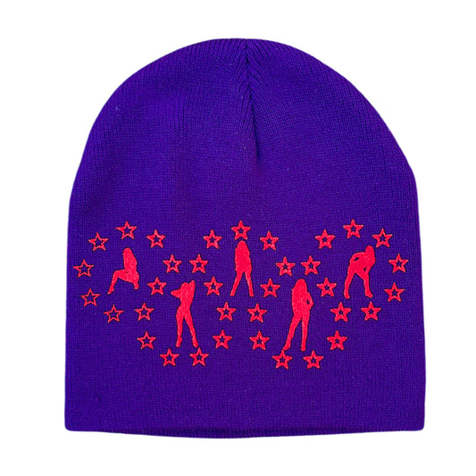 Purple "Americana" Beanie
