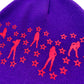 Purple "Americana" Beanie