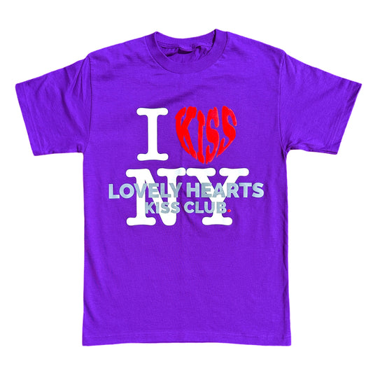 I Kiss NY Purple Tee