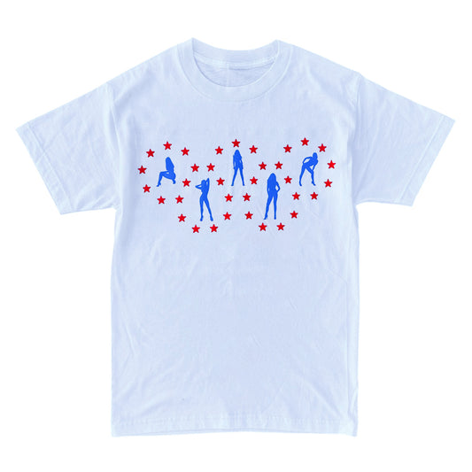 White "Americana" Tee