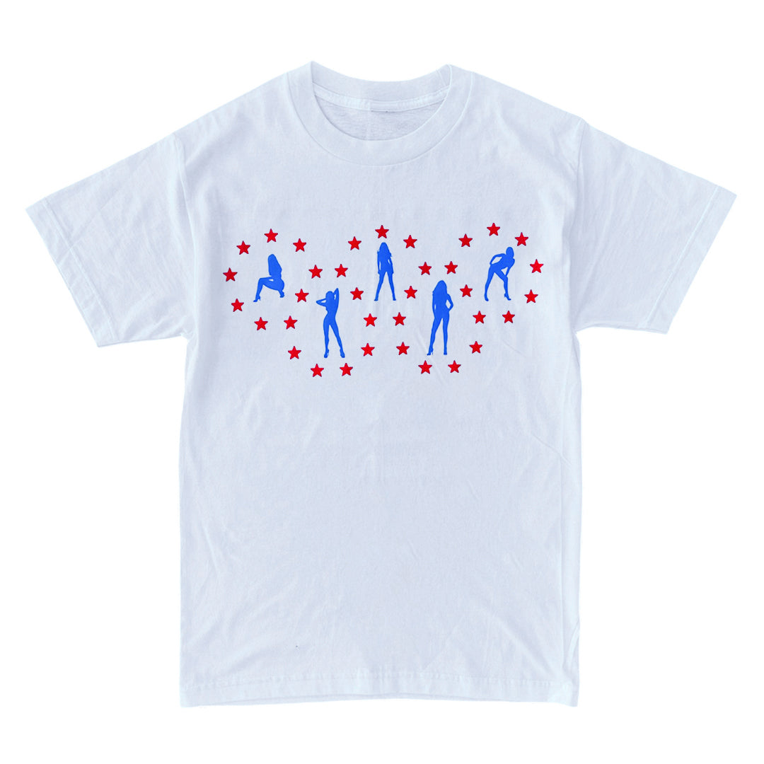 White "Americana" Tee