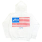 White "Americana" Zip Up Hoodie